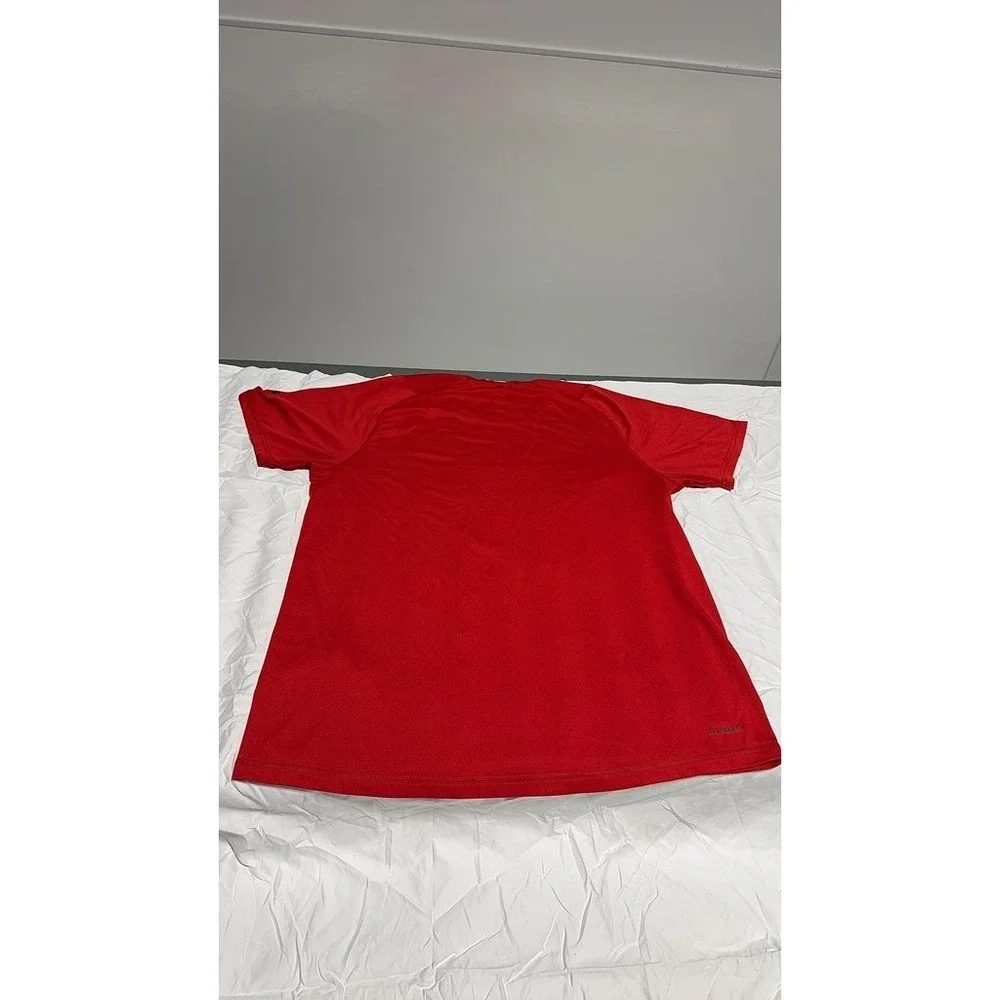 Adidas Freelift Aeroready Red T-Shirt Mens Large Short Sleeve Athletic Gym Top
